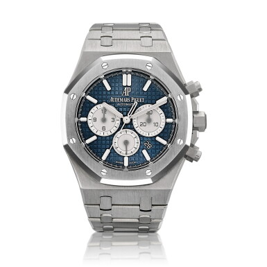 View full screen - View 1 of Lot 2224. Royal Oak, Reference 26331ST.OO.1220ST.01 | A stainless steel chronograph bracelet watch with date, Circa 2017 | 愛彼 | 皇家橡樹系列 型號26331ST.OO.1220ST.01 | 精鋼計時鏈帶腕錶,備日期顯示,約2017年製.