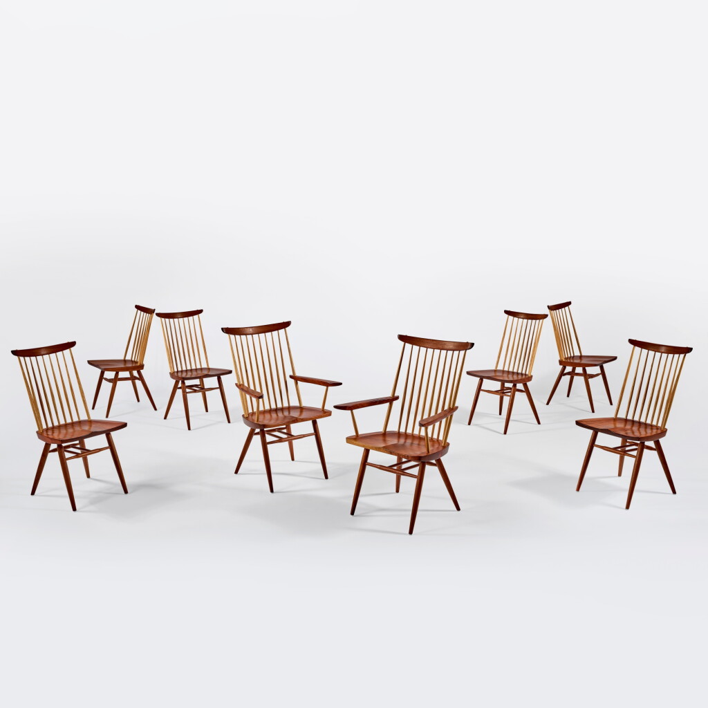 View full screen - View 1 of Lot 93. Set of Eight "New" Chairs.