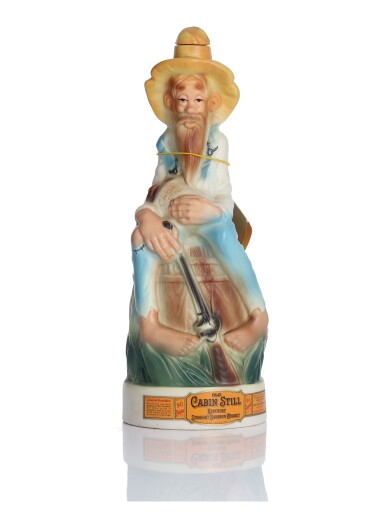 View full screen - View 1 of Lot 154. Old Cabin Still Porcelain Decanter 90 Proof NV (1 BT 4/5 Quart).