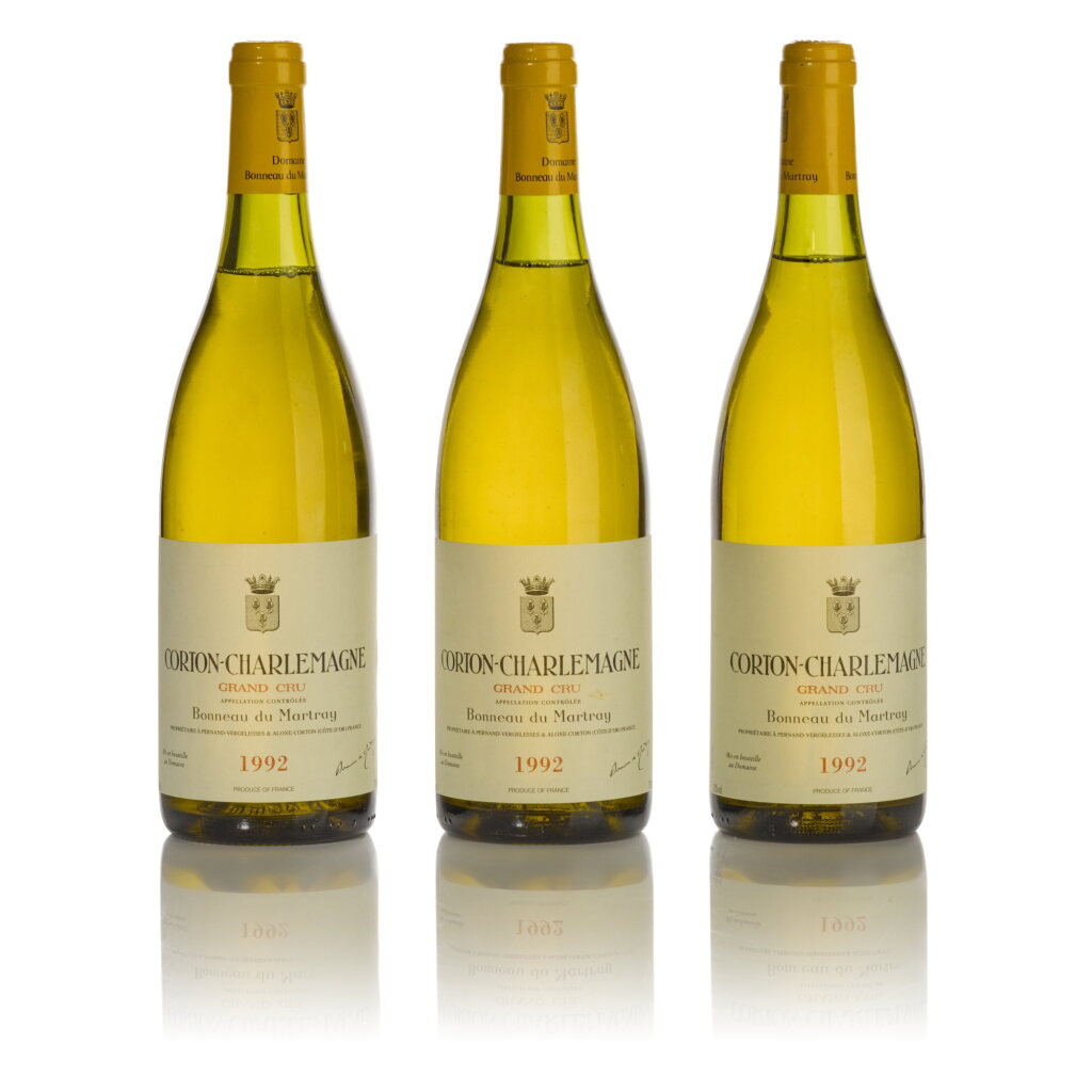 View full screen - View 1 of Lot 237. Corton Charlemagne 1992 Bonneau du Martray (9 BT).