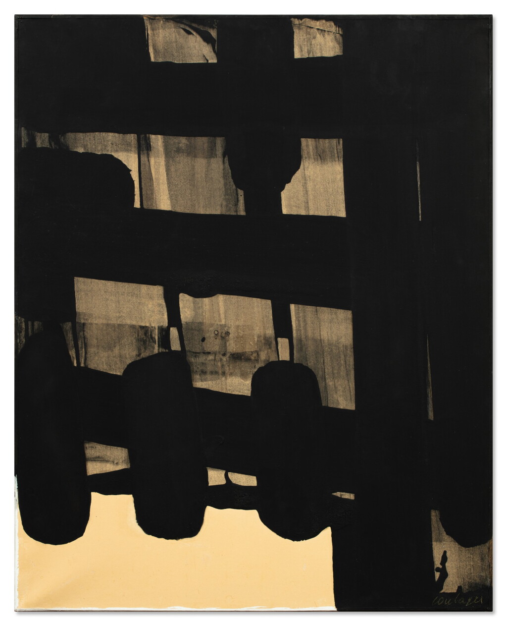 View full screen - View 1 of Lot 3. Gouache sur papier 65 x 51,5 cm, 1973.