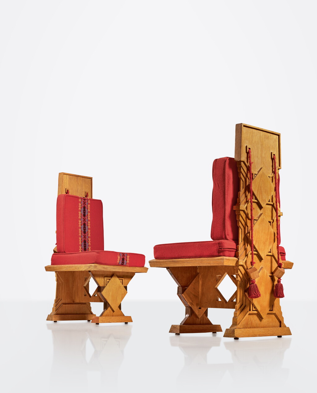 View full screen - View 1 of Lot 142. Pair of Side Chairs from the Donald Lovness House, Stillwater, Minnesota.