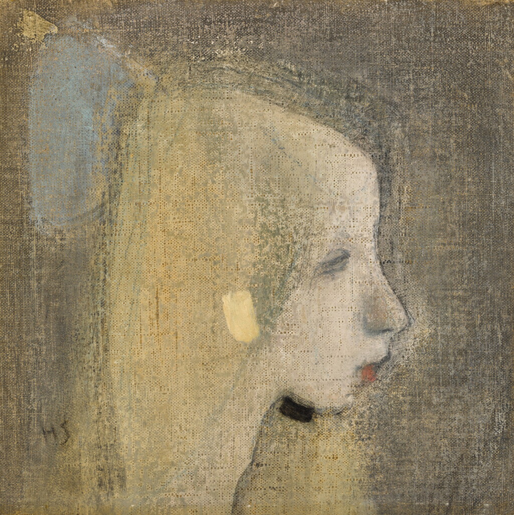 View full screen - View 1 of Lot 15. Blonde Girl (Girl with Blue Bow).