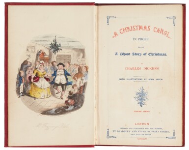 View full screen - View 1 of Lot 111. Dickens, A Christmas Carol, 1846, eleventh edition, first Bradbury and Evans edition.