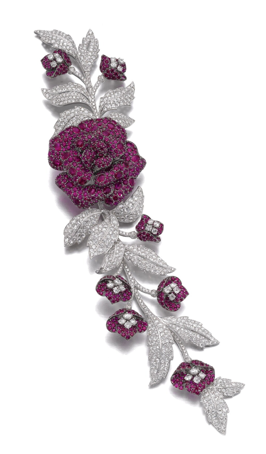 View full screen - View 1 of Lot 632. Michele della Valle | Ruby and diamond brooch | Michele della Valle | 紅寶石配鑽石別針.