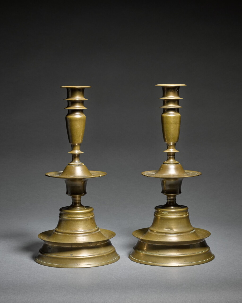 View full screen - View 1 of Lot 213. Pair of Important Tudor Candlesticks.