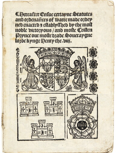 View full screen - View 1 of Lot 140. England, Statutes, Henry VIII, London, 1513, unbound .