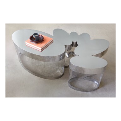 View full screen - View 1 of Lot 159. GUY DE ROUGEMONT | "NUAGE" COFFEE TABLE.