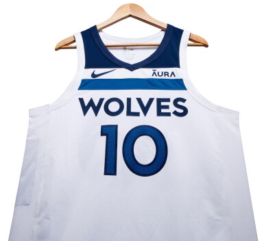 View full screen - View 1 of Lot 85. Mike Conley Minnesota Timberwolves 2024 NBA Playoffs Western Conference Finals Game Worn Association Edition Jersey | Game 4 | Matched to 4 Games.