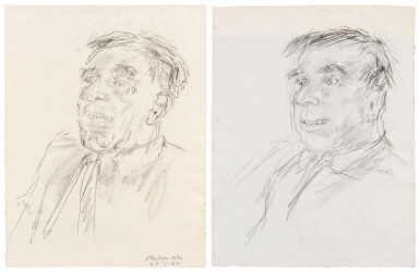 View full screen - View 1 of Lot 144. Bildnis von Dr Walter Strebi-Erni (Portrait of Dr Walter Strebi-Erni) & Bildnis von Dr Walter Strebi-Erni(Portrait of Dr Walter Strebi-Erni).