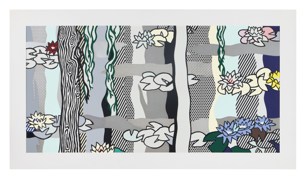 View full screen - View 1 of Lot 405. Water Lilies with Willows, from the Water Lilies series.