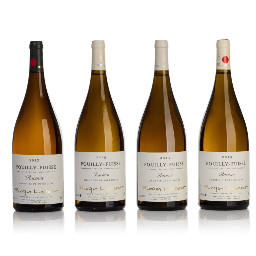 View full screen - View 1 of Lot 261. Pouilly-Fuissé, Racines 2012 and 2015 by Roger Lassarat (8 MAG).