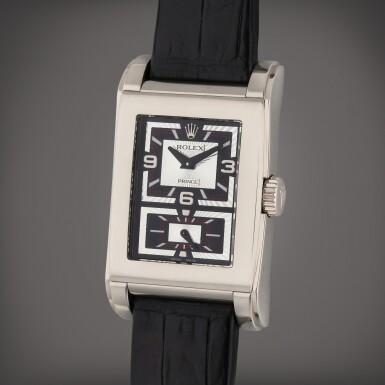 View full screen - View 1 of Lot 427. Reference 5443 Cellini Prince | A white gold wristwatch, Circa 2006.