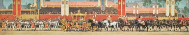 View full screen - View 1 of Lot 297. Frank Salisbury (1874–1962), The Coronation Procession of Their Majesties King George VI and Queen Elizabeth 12th MAY, 1937 signed in pencil by the artist.