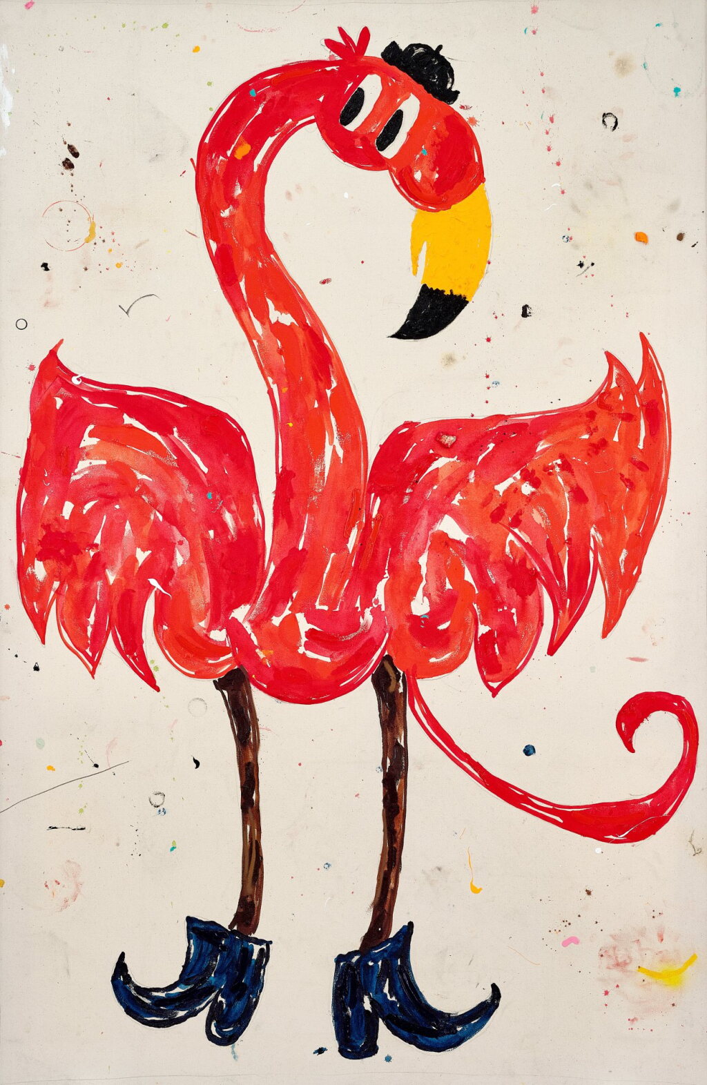 View full screen - View 1 of Lot 6004. Piros Flamingo (Red Flamingo) 紅鸛 .