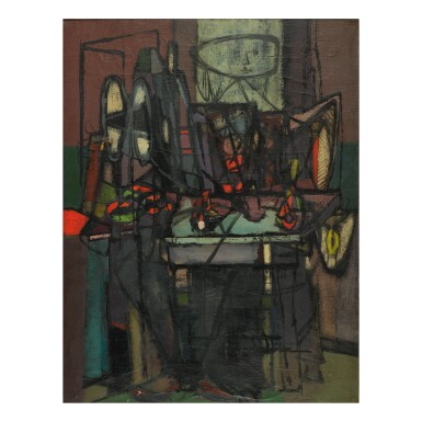 View full screen - View 1 of Lot 32. JANKEL ADLER | WOMAN WITH STILL LIFE.