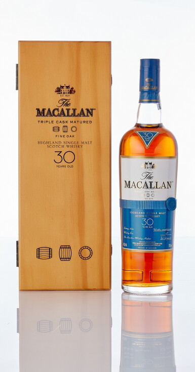 View full screen - View 1 of Lot 6019. The Macallan 30 Year Old Fine Oak 43.0 abv NV (1 BT70).