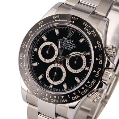 View full screen - View 1 of Lot 10. ROLEX | Daytona, Ref. 116500LN, A Stainless Steel Chronograph Wristwatch with Bracelet, Circa 2018 .