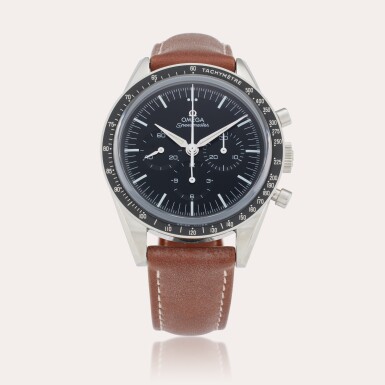 View full screen - View 1 of Lot 231. Reference 311.32.40.30.01.001 Speedmaster 'First Omega in Space' | A stainless steel chronograph wristwatch, Circa 2020.