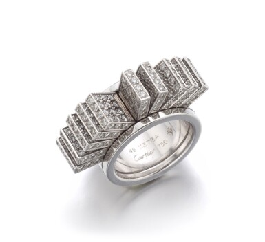 View full screen - View 1 of Lot 65. DIAMOND RING | CARTIER.