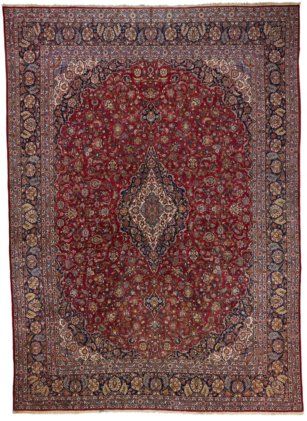 View full screen - View 1 of Lot 130. A Kashan carpet, Central Persia.