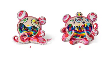 View full screen - View 1 of Lot 9017. 村上隆 Takashi Murakami | MR. DOB/DOBTOPUS A & B(一組兩件) Mr Dob/Dobtopus A & B (set of two).