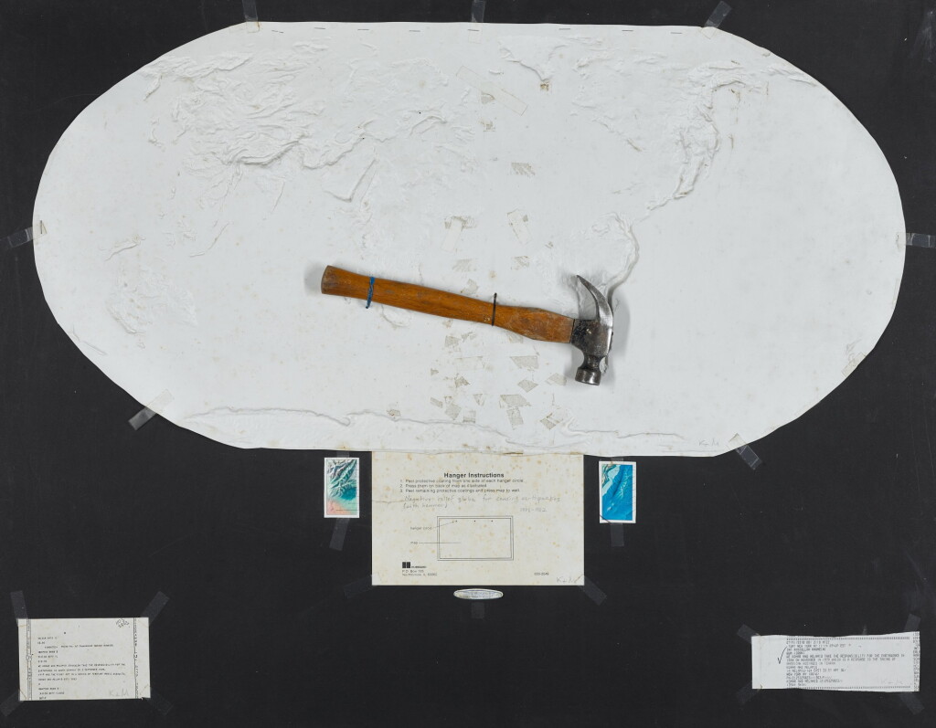 View full screen - View 1 of Lot 384. Negative Relief Globe for Causing Earthquakes (with Hammer) from the Magic Weapon Series.