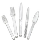 A set of Deauville pattern silver flatware, Jean Elisée Puiforcat, Paris, circa 1937