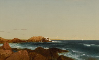 View full screen - View 1 of Lot 110. JOHN FREDERICK KENSETT | MARINE SCENE.