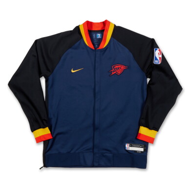 View full screen - View 1 of Lot 39. Josh Giddey Oklahoma City Thunder 2023-2024 Game Issued City Edition Warmup Set.