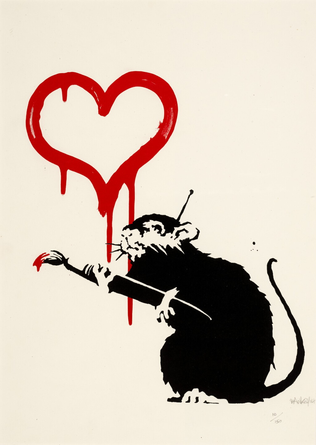 View full screen - View 1 of Lot 11. BANKSY | LOVE RAT.