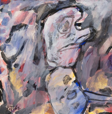 View full screen - View 1 of Lot 516. PERSONNAGE DANS UN PAYSAGE .