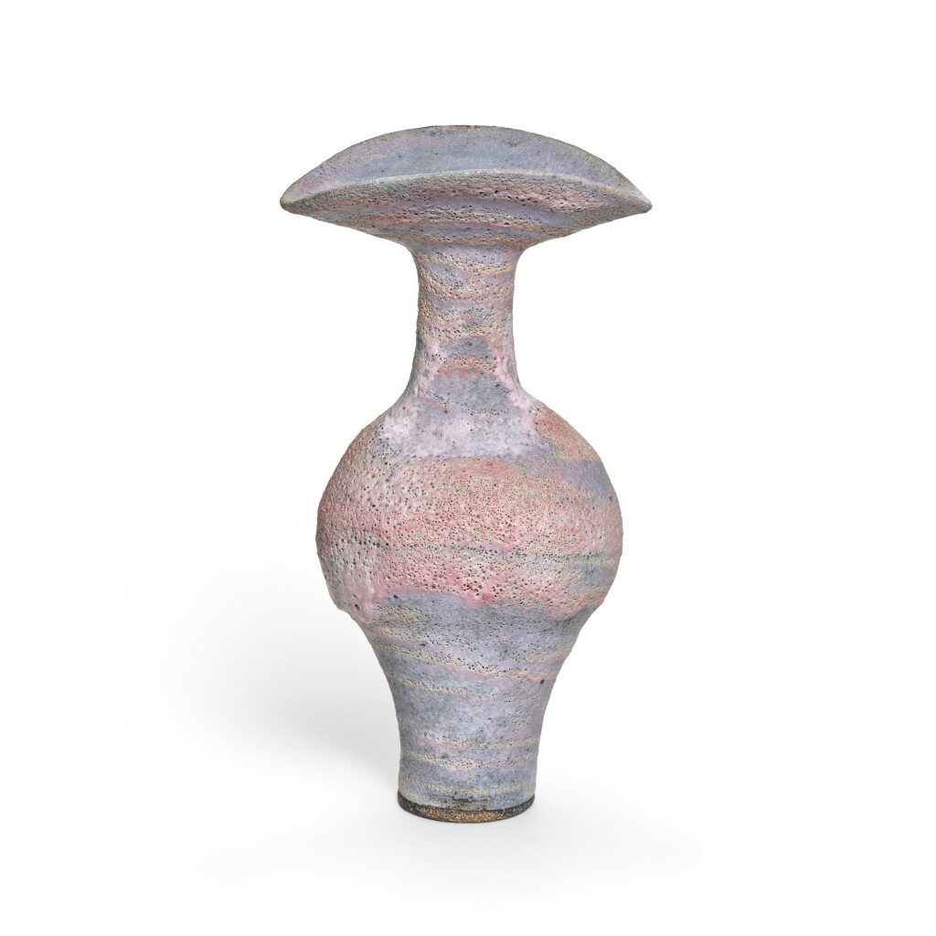 View full screen - View 1 of Lot 124. Flaring Curved Lip Bottle Vase.