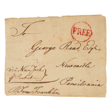 View full screen - View 1 of Lot 171. Franklin, Benjamin | "B Free Franklin".