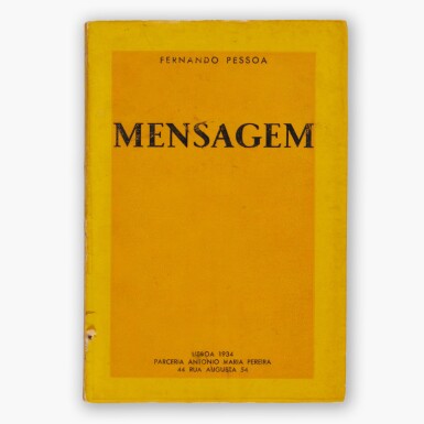 View full screen - View 1 of Lot 327. Pessoa, Fernando | "Deus Quer, o homenm sonha, a obra nasce (God wills it, man dreams it, the work is born)".