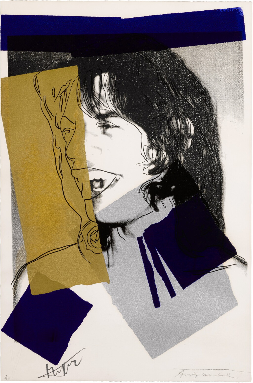 View full screen - View 1 of Lot 134. Mick Jagger (Feldman & Schellmann II.142).