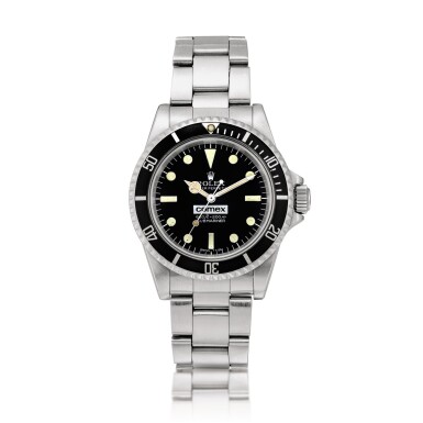 View full screen - View 1 of Lot 2140. Rolex | Submariner "Comex", Reference 5514, Formerly the property of Comex agent Maurice Bessard, A stainless steel wristwatch with date, helium escape valve and bracelet, Circa 1977 | 勞力士 | Submariner "Comex" 型號5514,前 COMEX 專員 Maurice Bessard 所有 精鋼鏈帶腕錶,備日期顯示及排氦閥門,約1977年製.