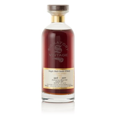 View full screen - View 1 of Lot 287. Glenlivet Signatory Vintage 33 Year Old Cask #9441 52.9 abv 1981 (1 BT70).