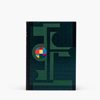 View full screen - View 1 of Lot 24. Les Vases communicants. 1932. Reliure géométrique de Martin. Édition originale. Un des 25 exemplaires de tête sur Japon. Complet de la rare couverture de Max Ernst..