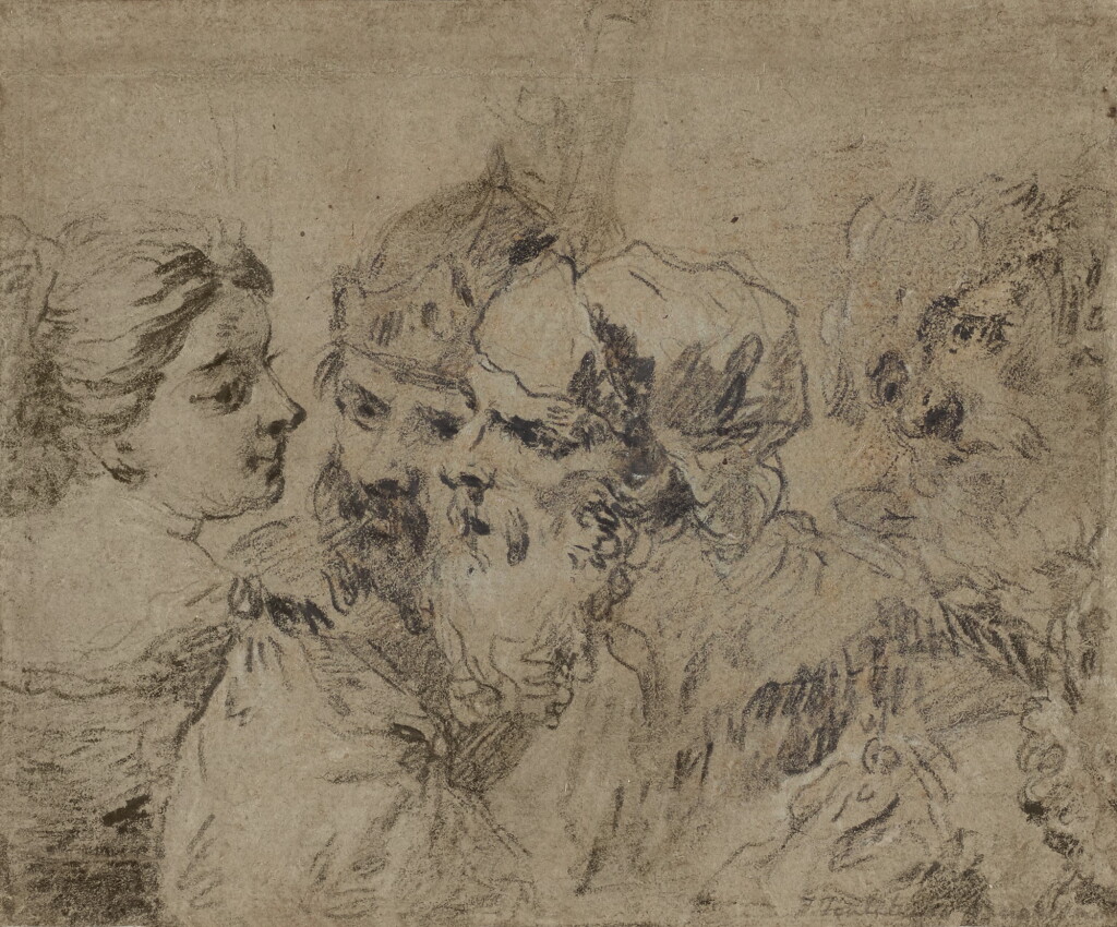 View full screen - View 1 of Lot 34. Study of Heads.