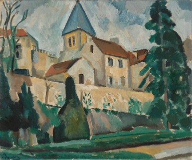 View full screen - View 1 of Lot 229. L'Église de Carrières-sur-Seine.