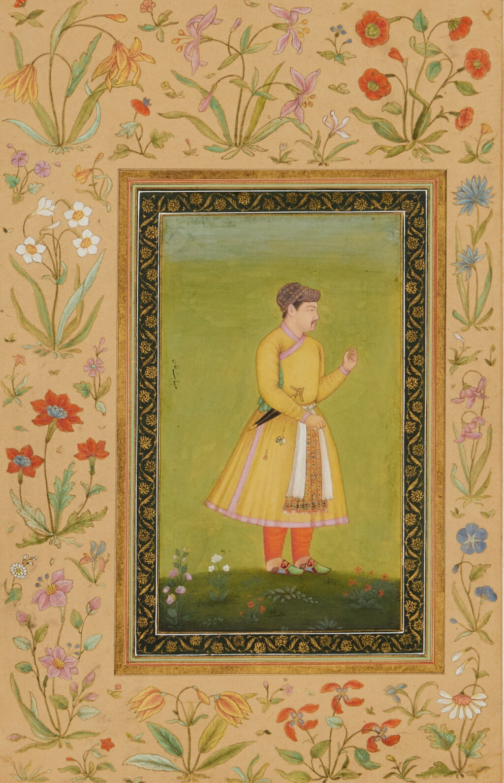 View full screen - View 1 of Lot 524. A Portrait of Zamana Beg (called) Mahabat Khan, Mughal period, circa early 18th century.