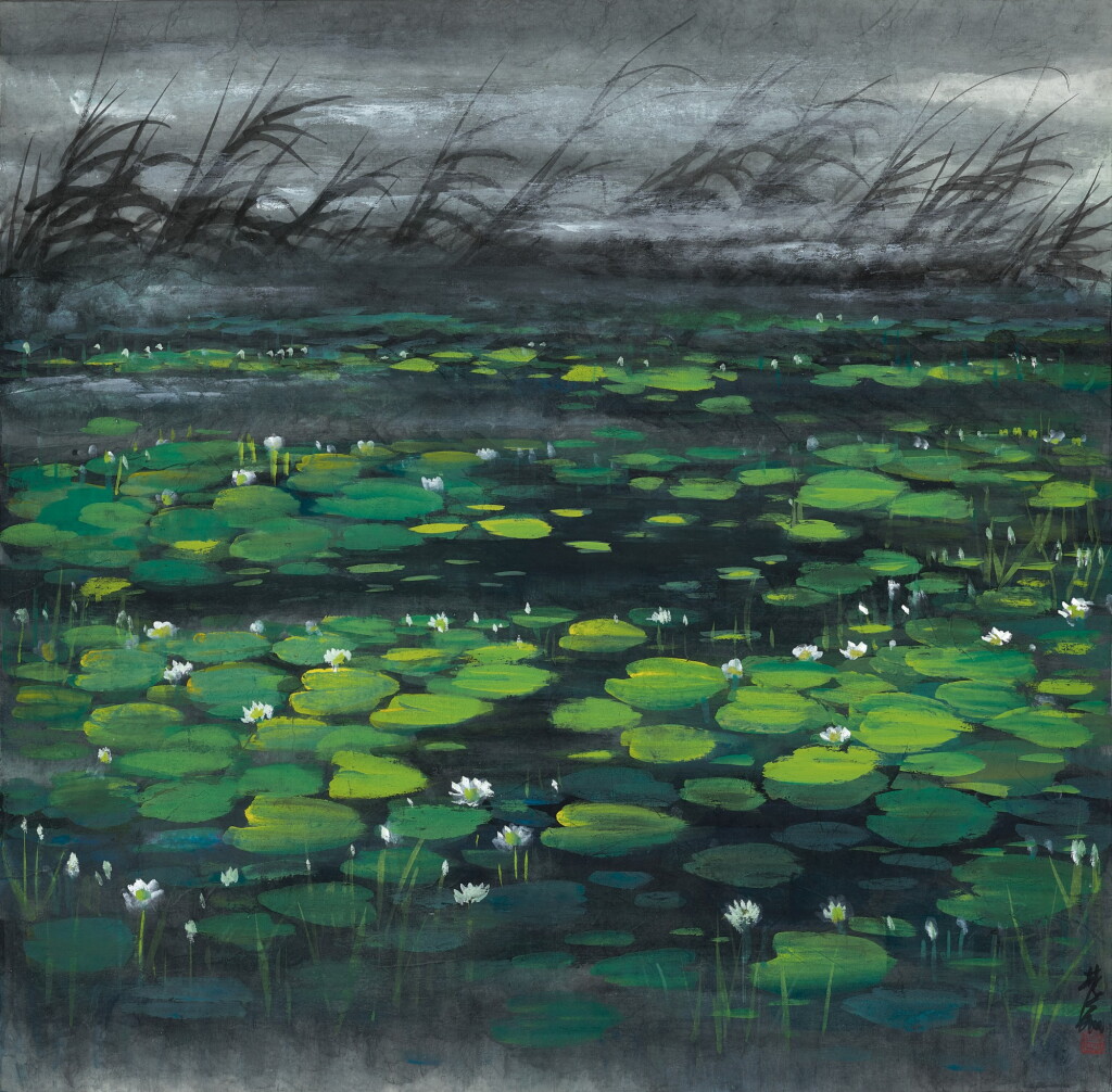 View full screen - View 1 of Lot 2620. Lin Fengmian 林風眠 | Lotus Pond 荷塘.