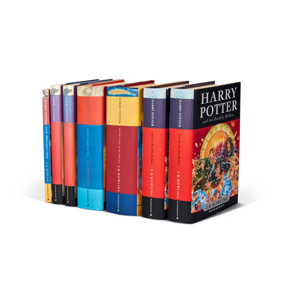 View full screen - View 1 of Lot 58. J.K. Rowling | A collection of Harry Potter first editions, 1997-2007, 7 volumes in all.