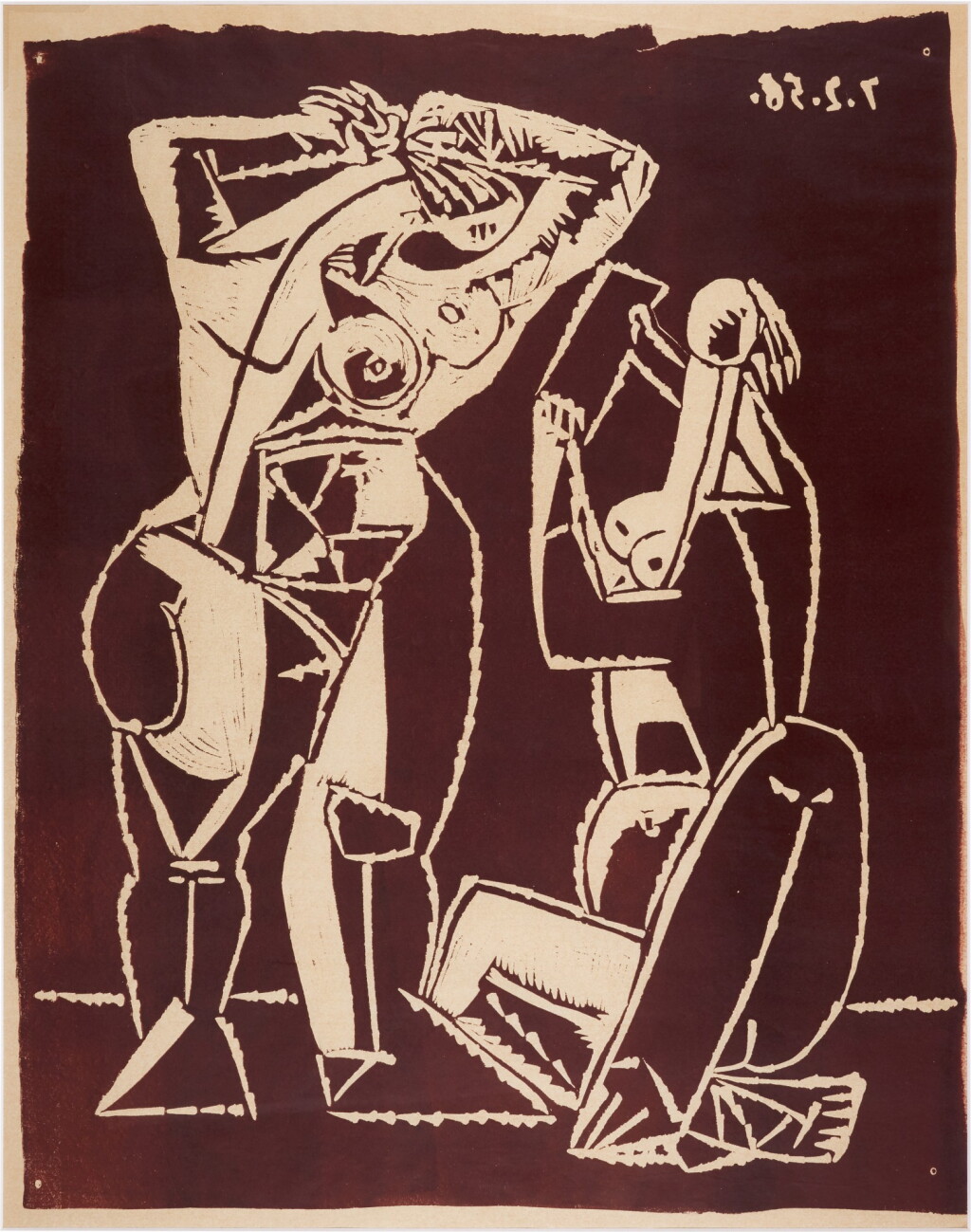 View full screen - View 1 of Lot 184. PABLO PICASSO | FEMMES AU MIROIR (BA. 1036).
