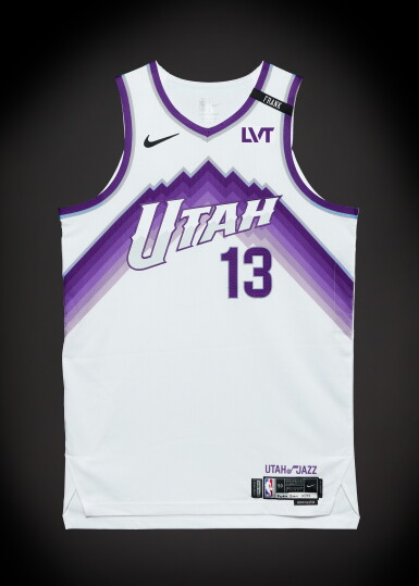 View full screen - View 1 of Lot 20. Walter Clayton Jr. ‘Rookie Debut’ Utah Jazz 2025-2026 NBA Tip-Off Game Worn Association Edition Jersey.