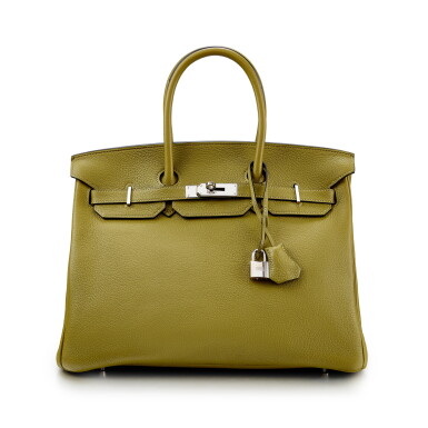 Voir en plein écran - Voir 1 du lot 1115. Vert Chartreuse Togo Birkin 35 Palladium Hardware, 2008 .