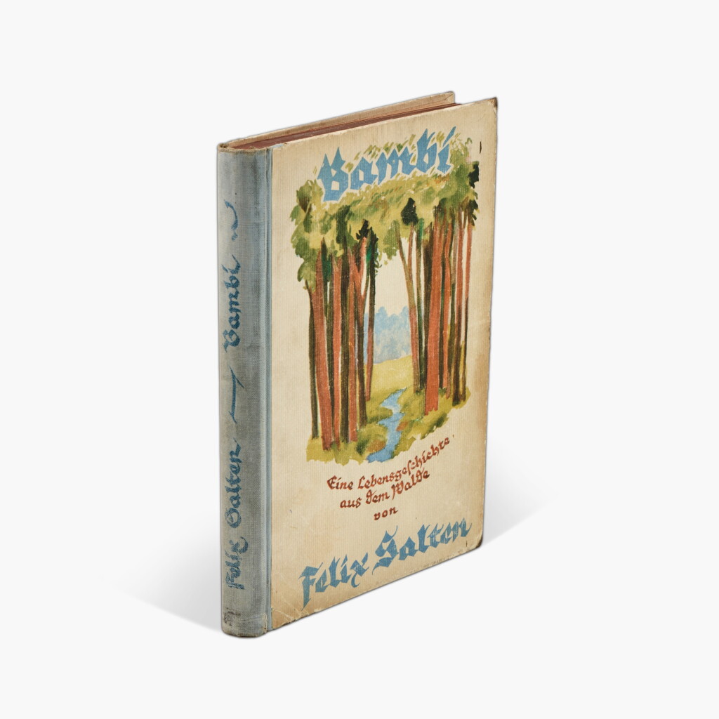 View full screen - View 1 of Lot 76. Felix Salten | Bambi, 1923, inscribed; with another inscribed book and a letter.