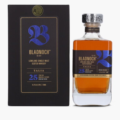 View full screen - View 1 of Lot 2051. Bladnoch 25 Year Old 'Talia' 43.2 abv NV (1 Bottle 75cl).