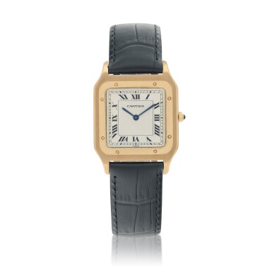 View full screen - View 1 of Lot 544. Santos Dumas, Ref. 8210 Yellow gold wristwatch Circa 1990.